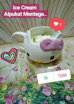 Ice cream Keto Alpukat Mentega