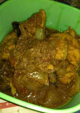 Ayam potong kecap bawang bombay