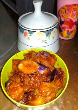 Tempe Terong Asam Manis