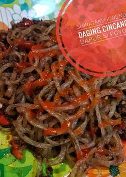 Shirataki goreng daging cincang #keto