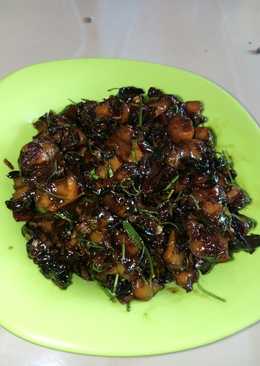 Kerang sawah (besar) masak kecap pedas