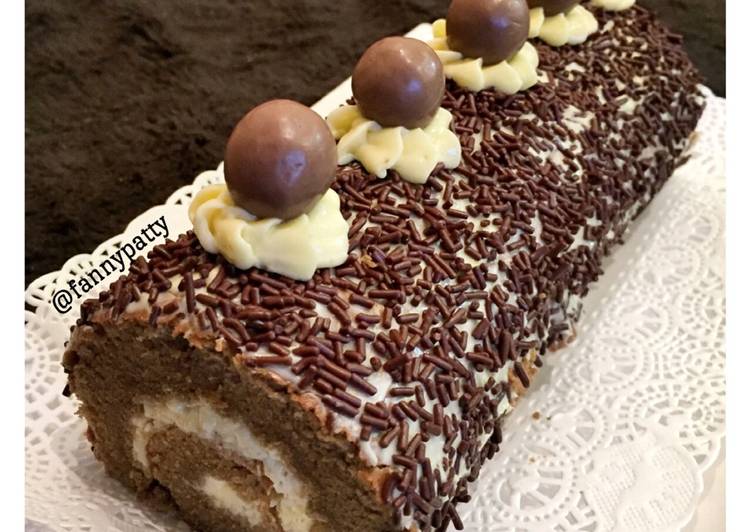 Resep Bolu gulung Moka super lembut / super moist mocha roll cake Karya
Fannypatty