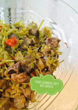 Tumis Kembang Kates Hati dan Ampela