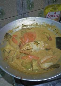 Kare kepiting campur terong