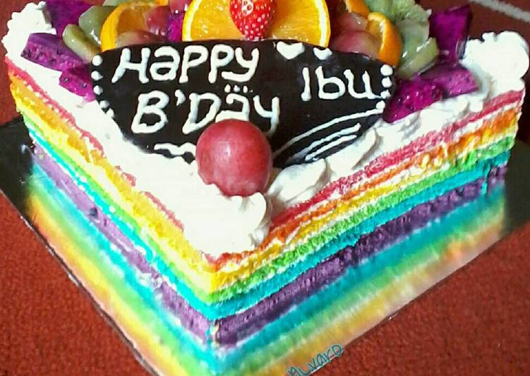 resep masakan Rainbow Cake for mothers