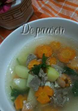 Sop daging wortel