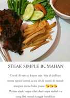 Steak daging sapi simple