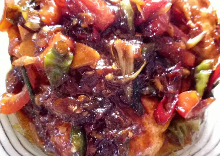 resep makanan Ceplok telor bumbu pedas kecap