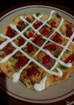 Omelete rasa pizza