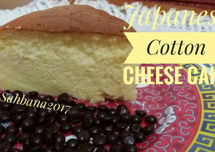 resep lengkap untuk Japanese Cotton Cheese Cake