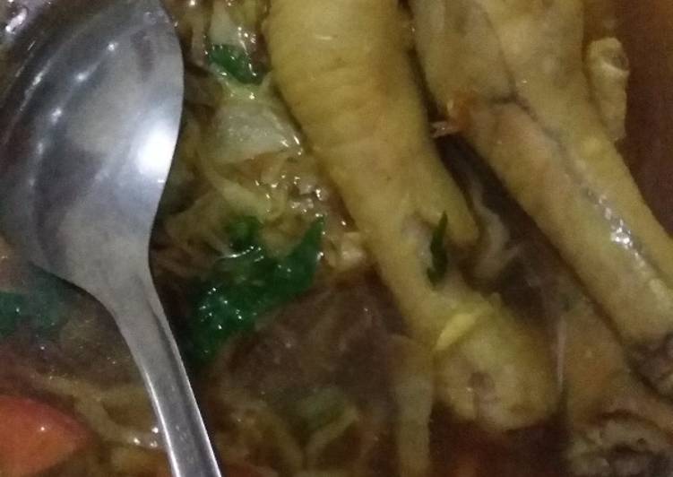 cara membuat Soto Ceker