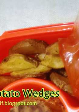 Fry Potato Wedges Simple