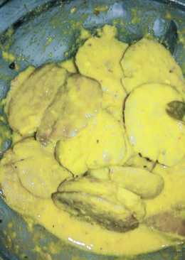 Kalio jengkol bumbu seadanya