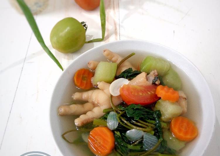 resep masakan Sayur Bening Kangkung Ceker (PR_Sayurbening)