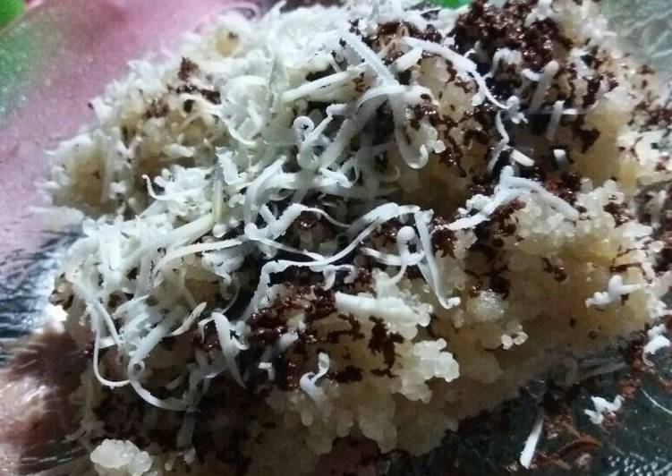 resep lengkap untuk Tiwul Coklat Keju