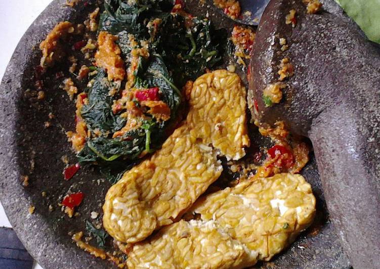 resep makanan Sambal Urap Daun Ketela Rambat