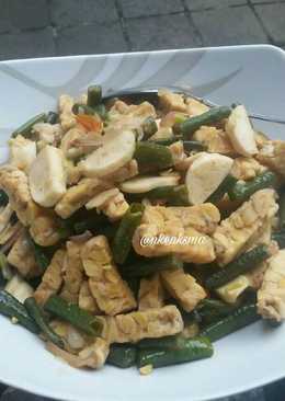 Tumis kacang panjang saus tiram
