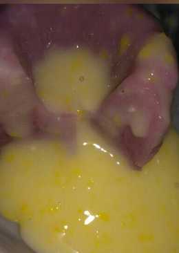 Puding hunkwe dengan vla jagung