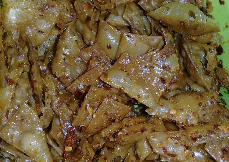 gambar untuk resep makanan Kripik kulit pangsit