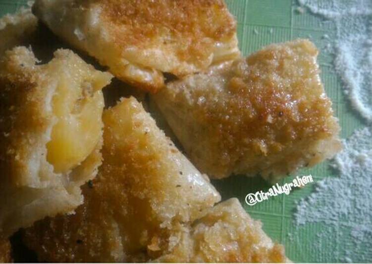 Resep Kulit Lumpia Krispi isi pisang sale