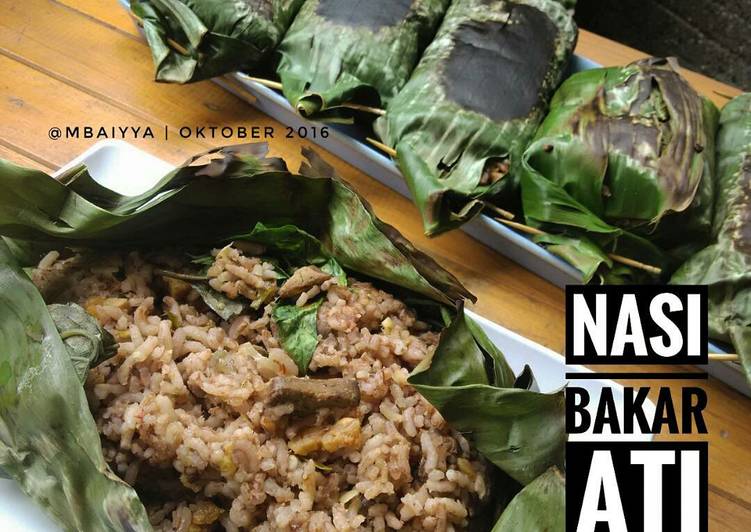 gambar untuk resep makanan Nasi Bakar Ati Ampela