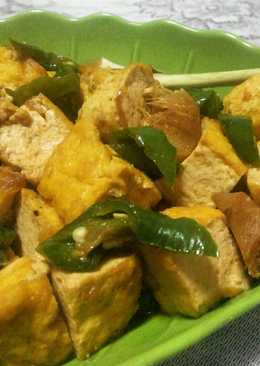 Tahu Kecap Cabe Hijau