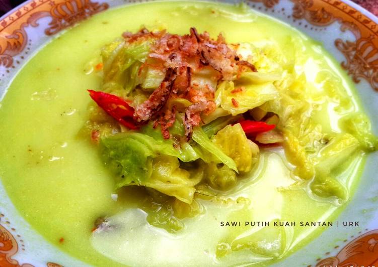 Resep Sawi putih kuah santan - Resep Masakan Indonesia