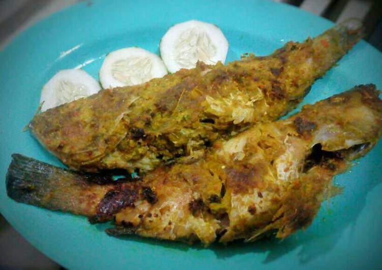 resep masakan Ikan Kerapu Cabai Hijau Panggang Teflon