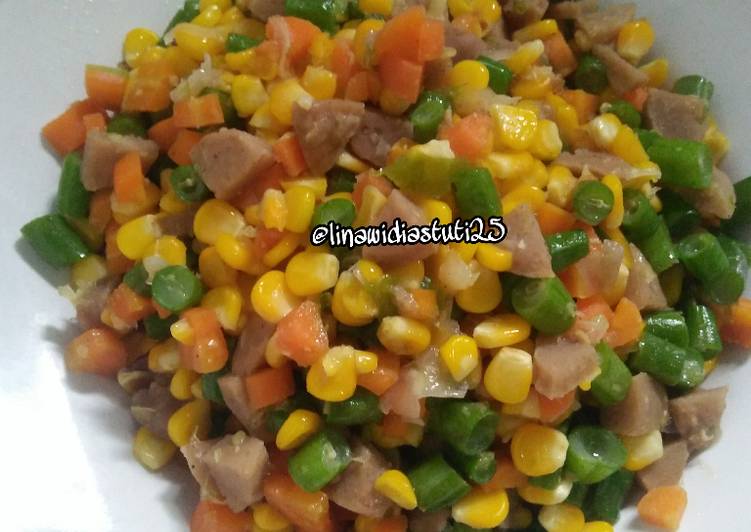 Tumis Mix Veggie + Bakso
