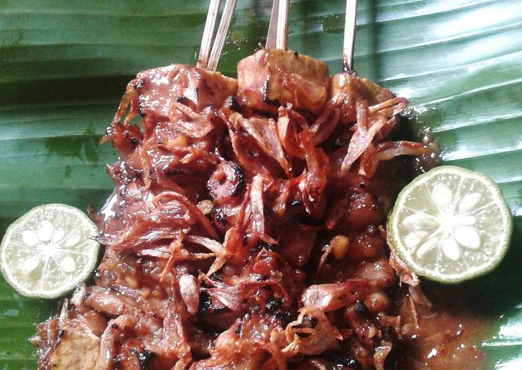 resep lengkap untuk Sate jamur tahu