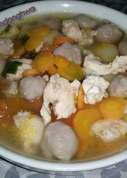 Sop Ayam Baso Sapi