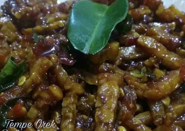 resep Tempe Orek Pedas Manis Daun Jeruk