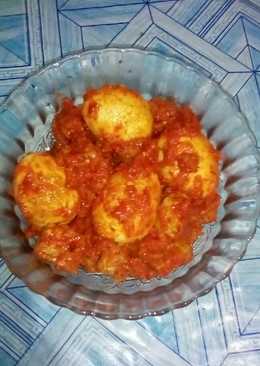 Balado telor, tempe pedes polll