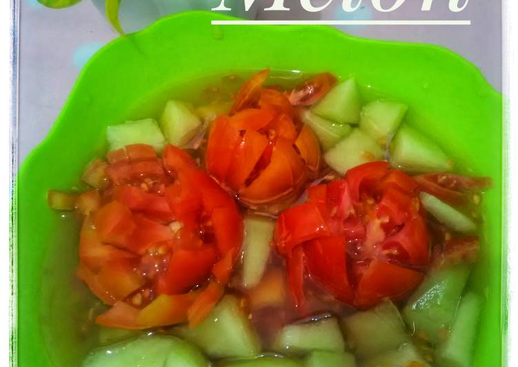 resep lengkap untuk Es Tomat Melon