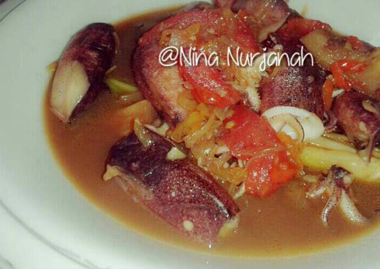 Resep Tumis cumi super pedas