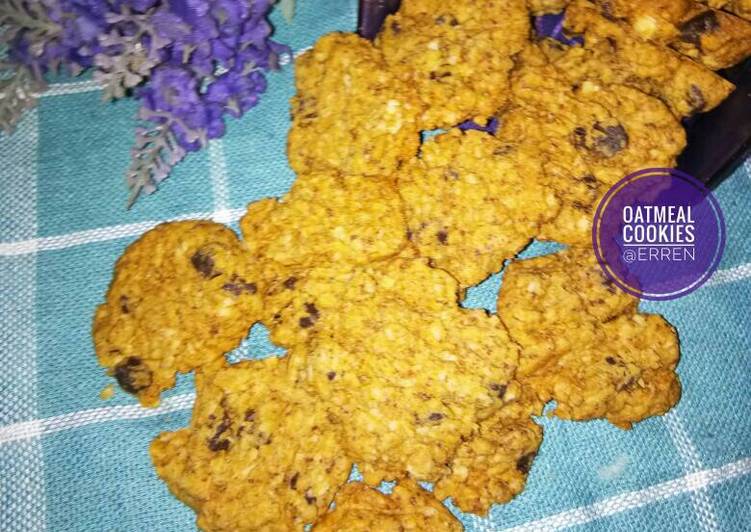 gambar untuk resep makanan Oatmeal Cookies