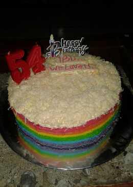 Rainbow cake ultah