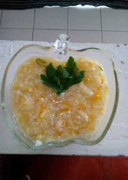 Bubur worgunglor (wortel, jagung, telor)