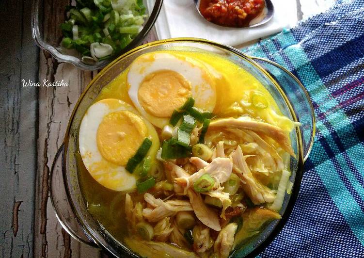 gambar untuk resep Soto Ayam Kuah Kuning