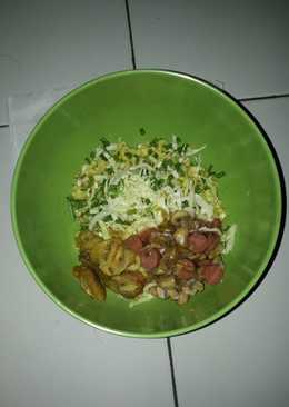 Mie Pangsit toping Jamur Kancing