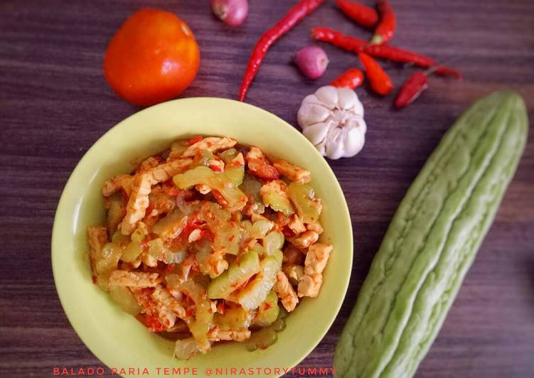 Resep Balado pare tempe Kiriman dari Nirastorytummy