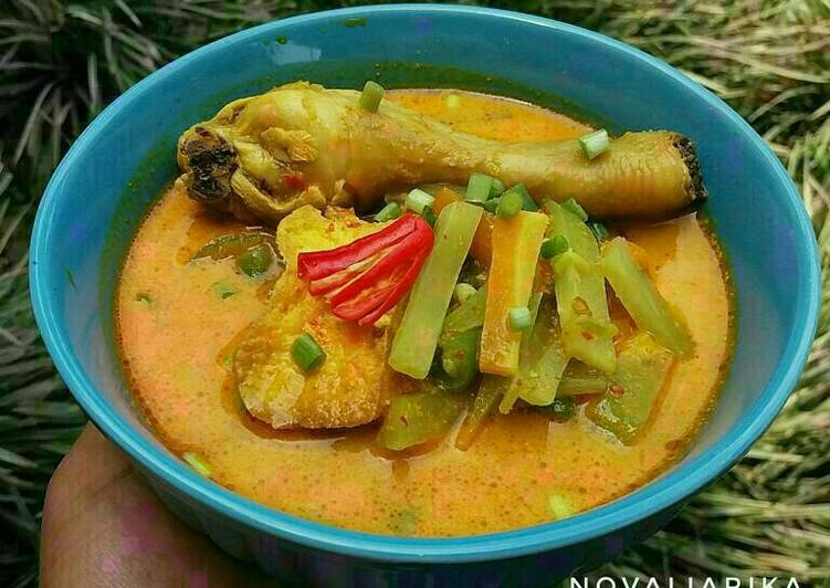 Resep Lontong Kari Ayam Sayur