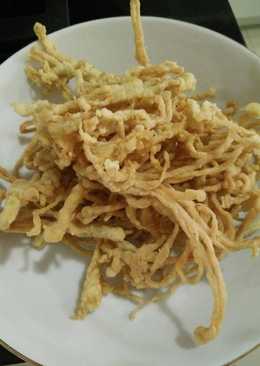 Jamur enoki crispy