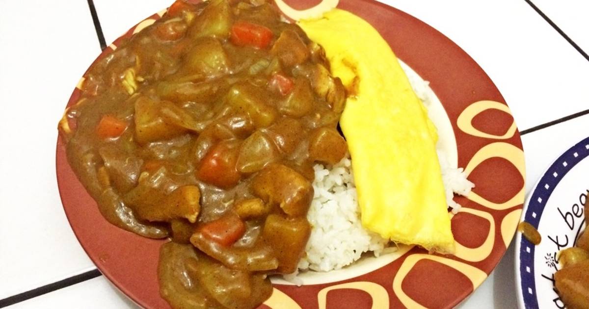 Resep Chicken japanese curry rice ala Eni