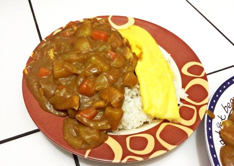 resep lengkap untuk Chicken japanese curry rice