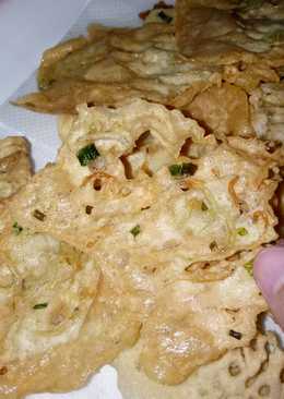 Gorengan peyek teri medan yg teramat simple