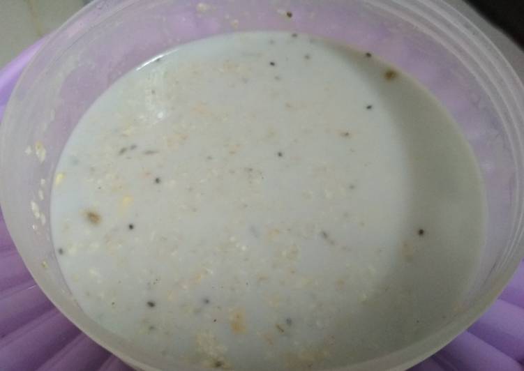 resep Menu Diet Day 3 Overnight Oat Blueberry