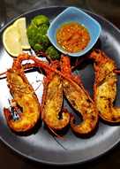 Lobster Panggang (simple) - Garlic Lemon Butter Lobster