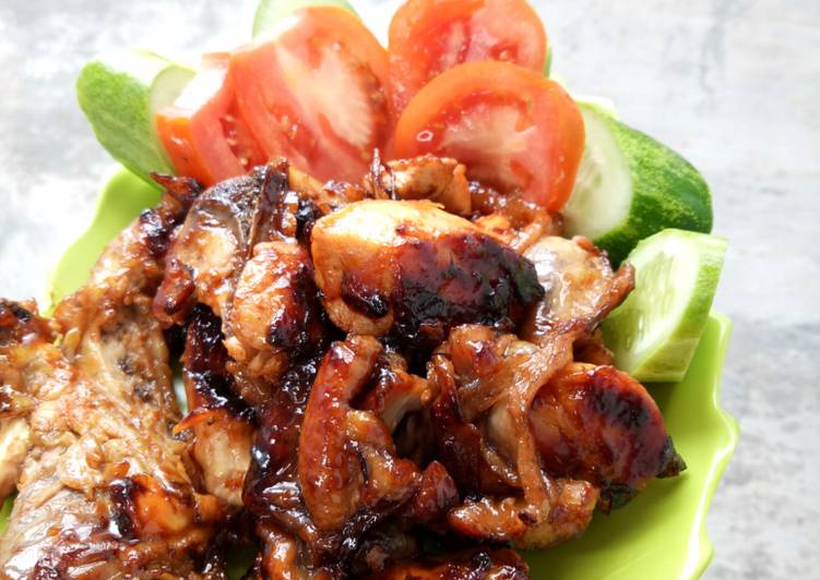 cara membuat Ayam Bakar Madu + saus BBQ