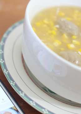 Sop Jagung Bakso Sederhana